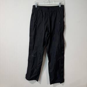 Marmot Men's Rain Pants Shell Black Medium Full Side Zippers Waterproof